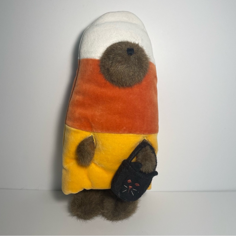 Boyds Bear  11" Vintage Halloween Candy Corn Costume Trick or Treat
